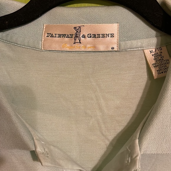 Fairway & Greene Men’s Mint Golf Polo Shirt Size XL - Picture 3 of 6